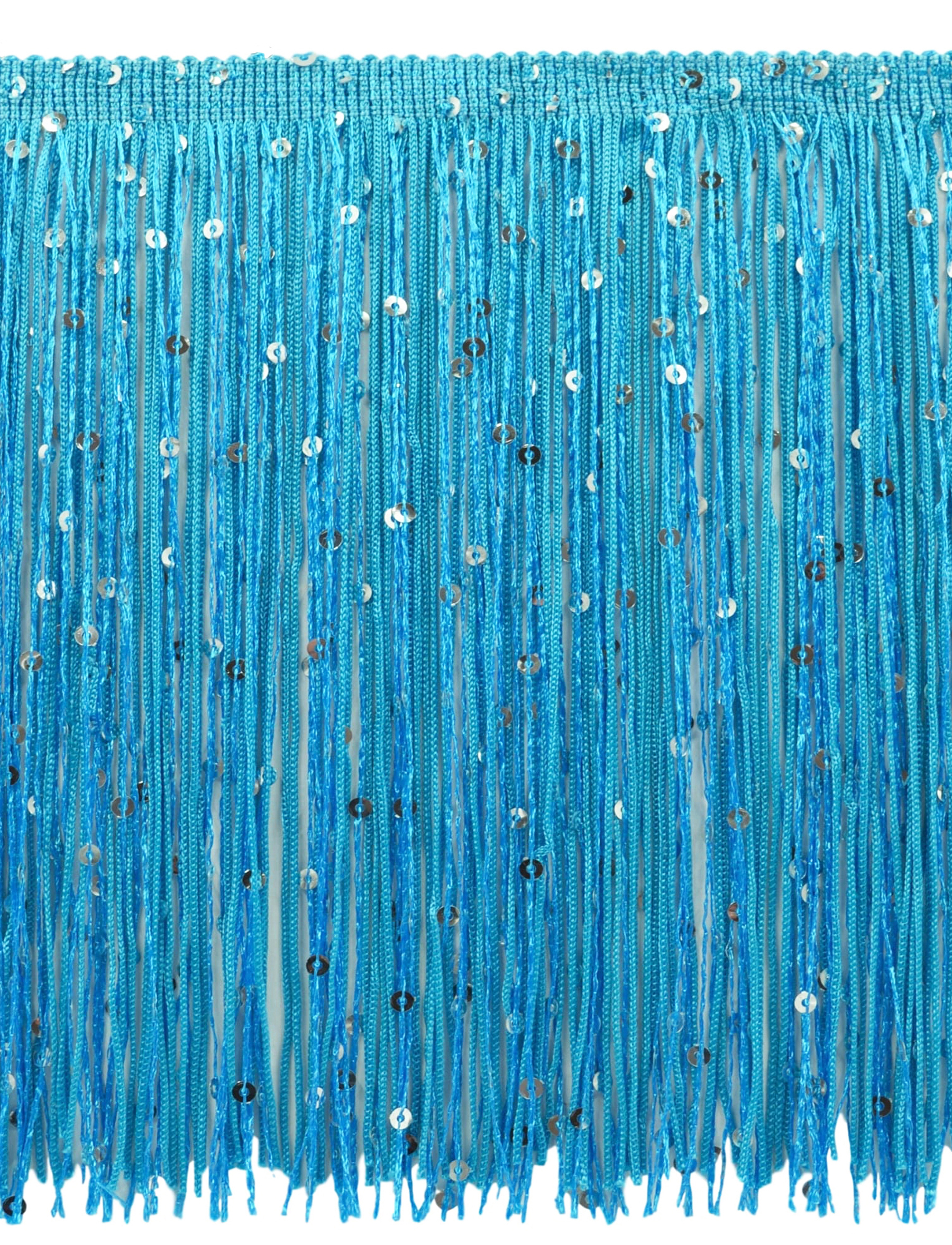 Paillettenkette Fransenborte, Farbe # 04 - türkisblau [27 Yards] - Bild 1 von 1